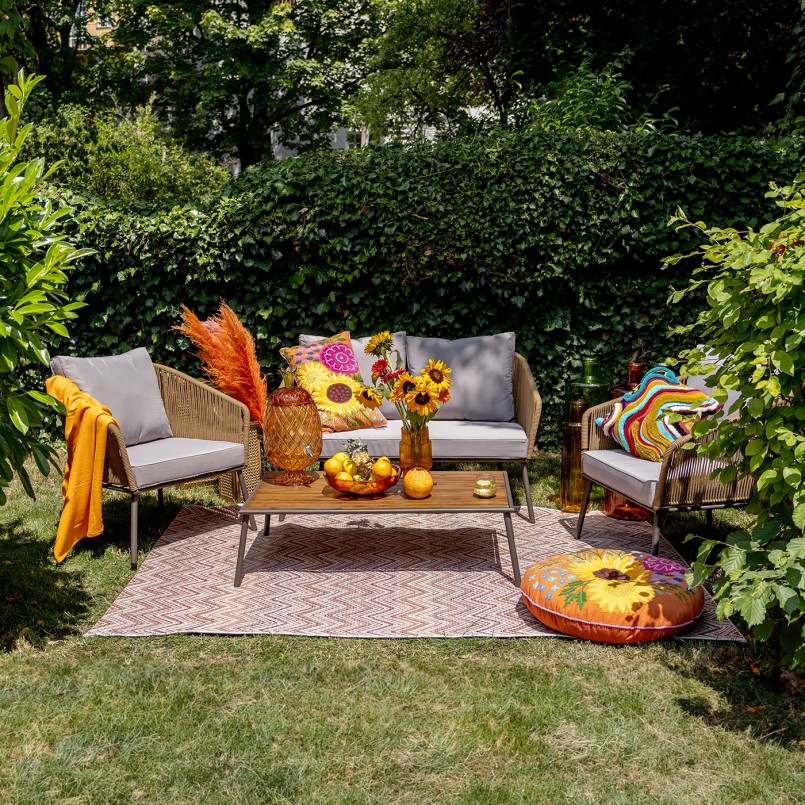 Brown and grey garden furniture - Elba - Kare Design