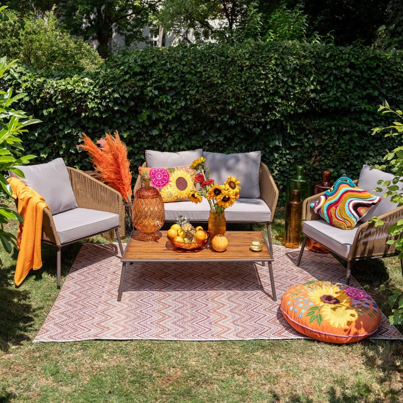 Brown and grey garden furniture - Elba - Kare Design