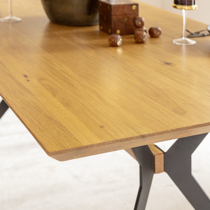 Table industrielle en bois - Downtown - Kare Design