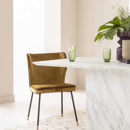 Table Artistico marbre blanc 160x90cm Kare Design