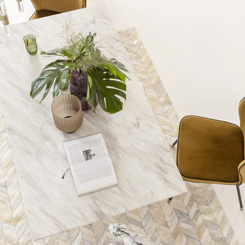 Table en marbre blanc - Artistico - Kare Design