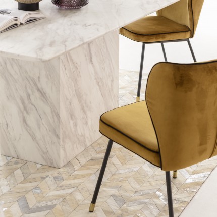 Table Artistico marbre blanc 160x90cm Kare Design