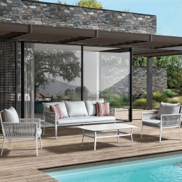 Outdoor Set Elba white Gescova