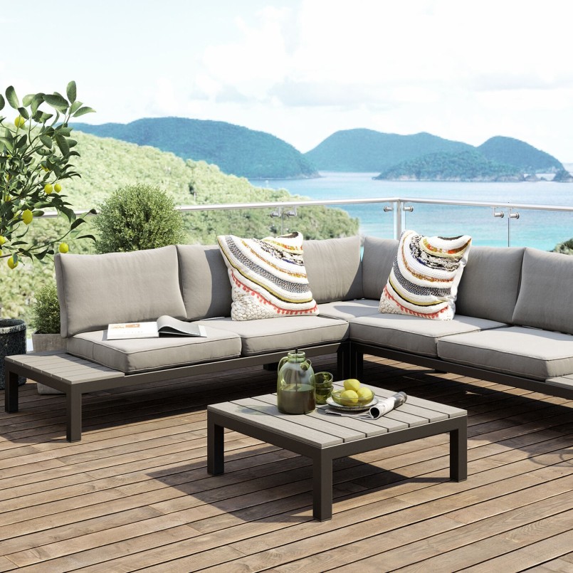 Black and grey garden furniture - Holiday - Kare Design