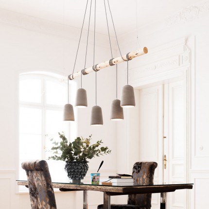 Suspension Dining Concrete 5 grise Kare Design