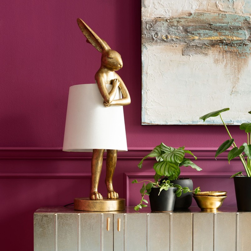 Lampadaire lapin doré - Animal - Kare Design