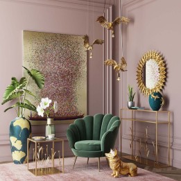 Golden owl hanging lamp - Kare Design