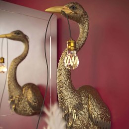 Golden bird wall lamp - Heron - Kare Design