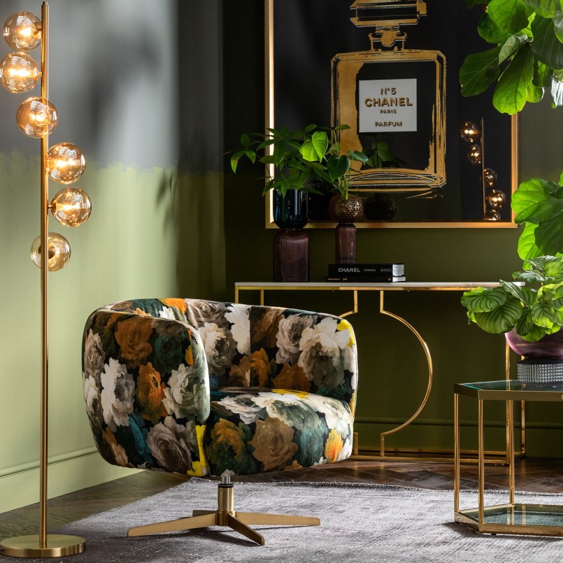Lampadaire doré - Scala Balls - Kare Design