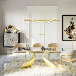 Modern gold-plated hanging lamp - Scala Balls - Kare Design
