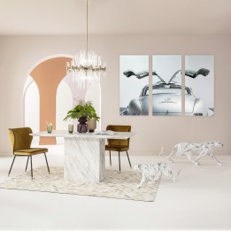Tableau en verre triptyque - Voiture de collection - Kare Design