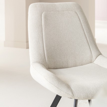Chaise pivotante Baron crème Kare Design