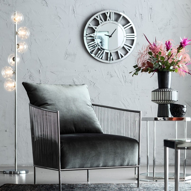 Lampadaire chromé - Scala Balls - Kare Design