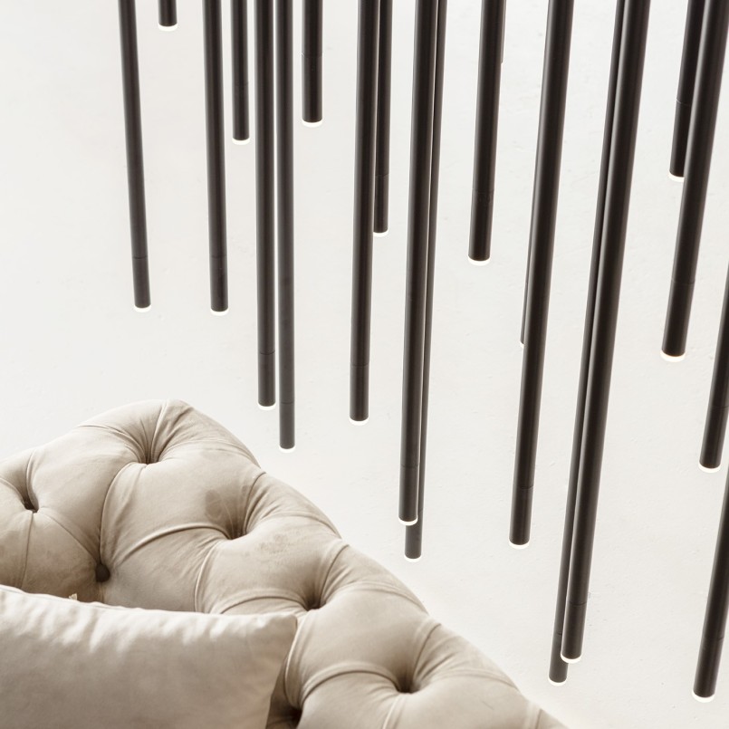 Suspension en acier noir mat - Living Vegas - Kare Design