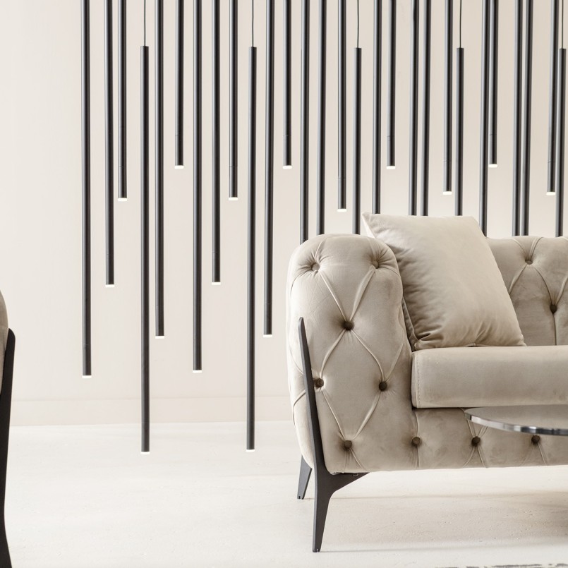 Suspension en acier noir mat - Living Vegas - Kare Design