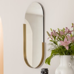 Miroir ovale doré - Hipster - Kare Design