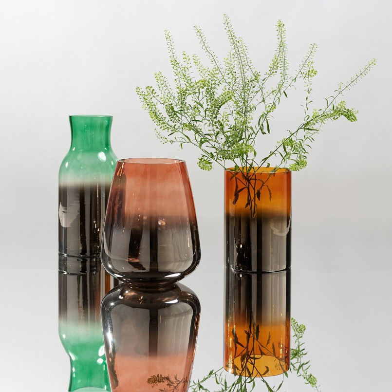 Green glass vase - Glow - Kare Design