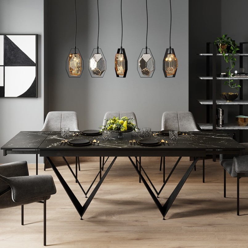 Coupe fleur dorée et noire - Kare Design