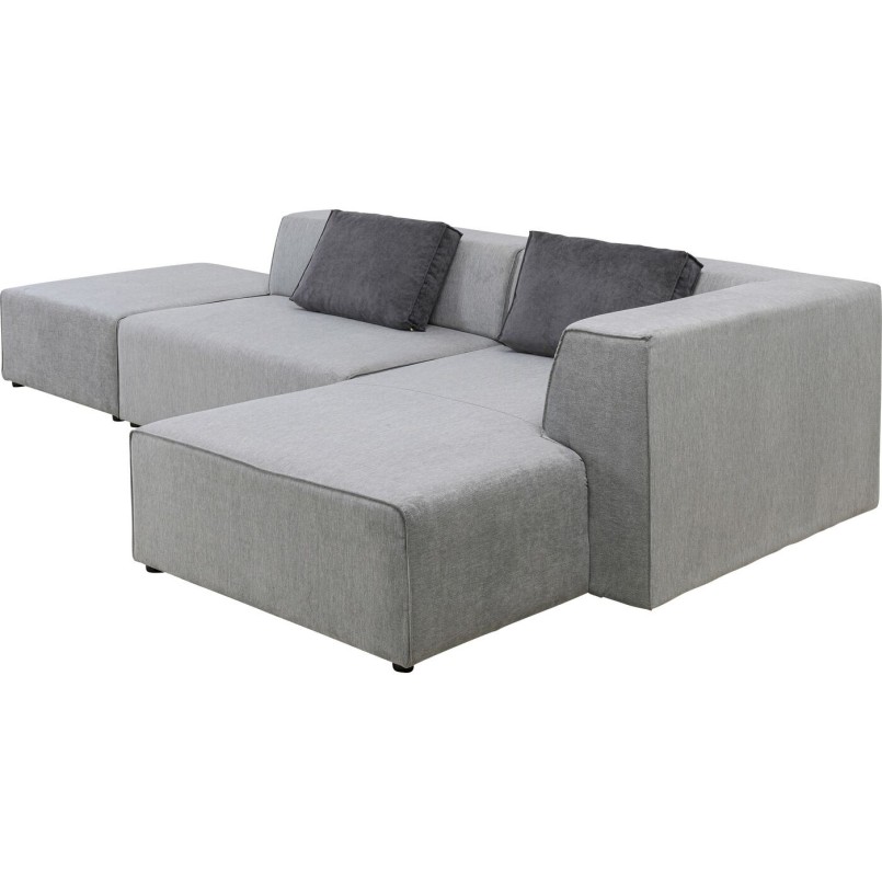 Canapé d'angle contemporain gris - Infinity - Kare Design