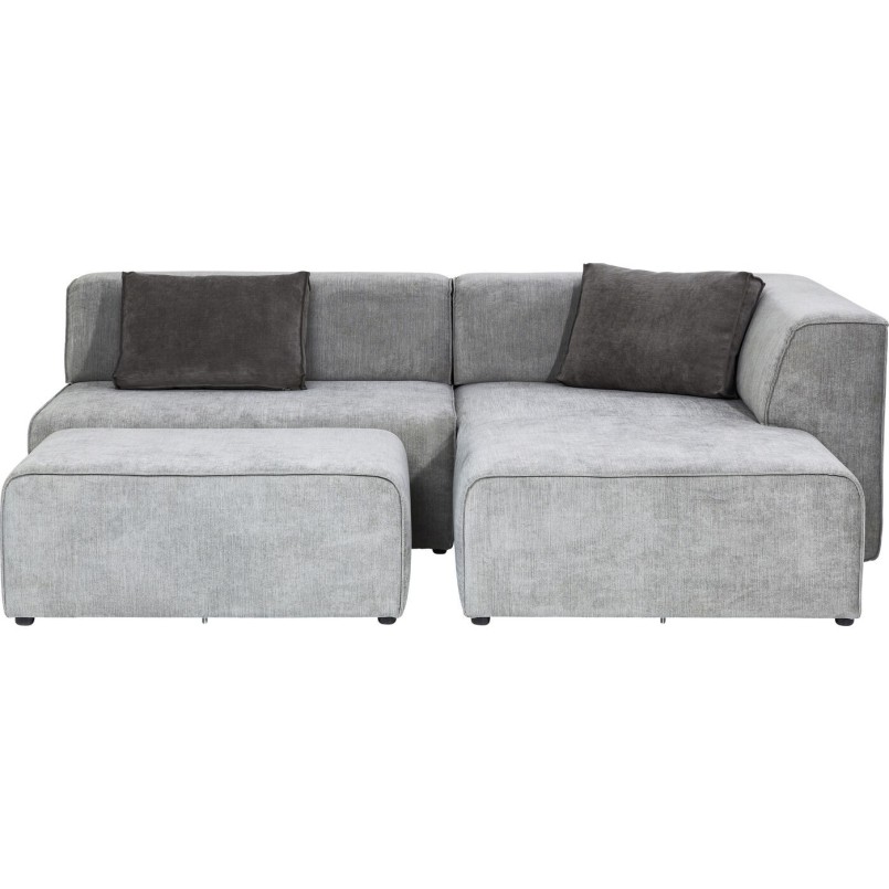 Canapé d'angle contemporain gris - Infinity - Kare Design