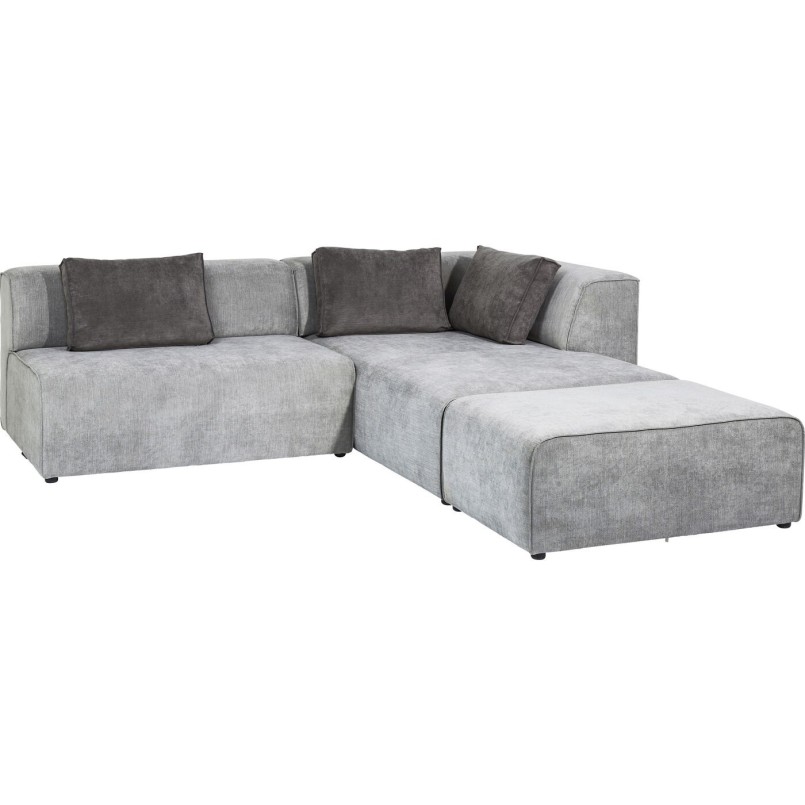Canapé d'angle contemporain gris - Infinity - Kare Design
