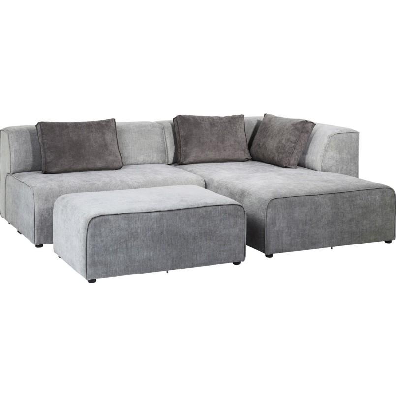 Grey contemporary corner sofa - Infinity - Kare Design