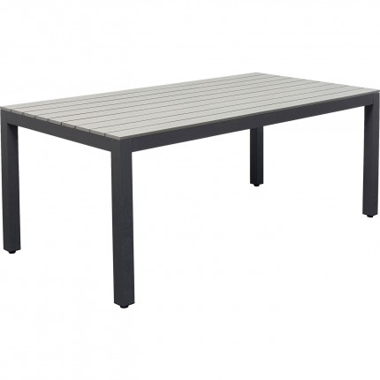 Table de jardin Sorrento grise 180x90cm Kare Design