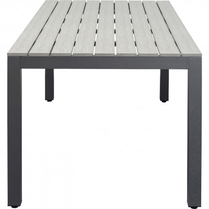 Table de jardin Sorrento grise 180x90cm Kare Design