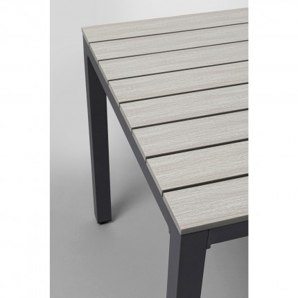 Table de jardin Sorrento grise 80x80cm Kare Design