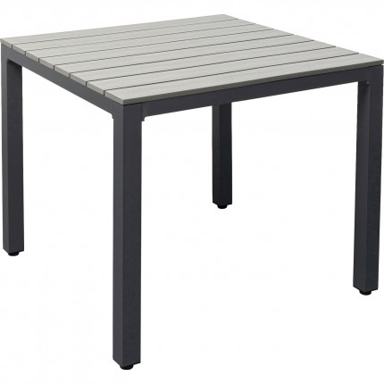 Table de jardin Sorrento grise 80x80cm Kare Design