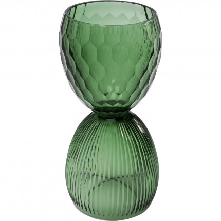 Vase Duetto vert 25cm Kare Design
