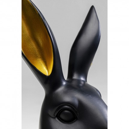 Déco buste lapin noir 31cm Kare Design