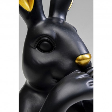 Déco buste lapin noir 31cm Kare Design