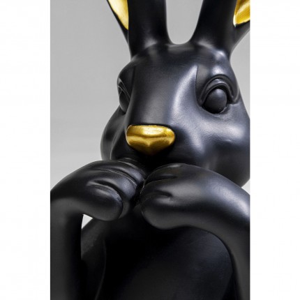 Déco buste lapin noir 31cm Kare Design