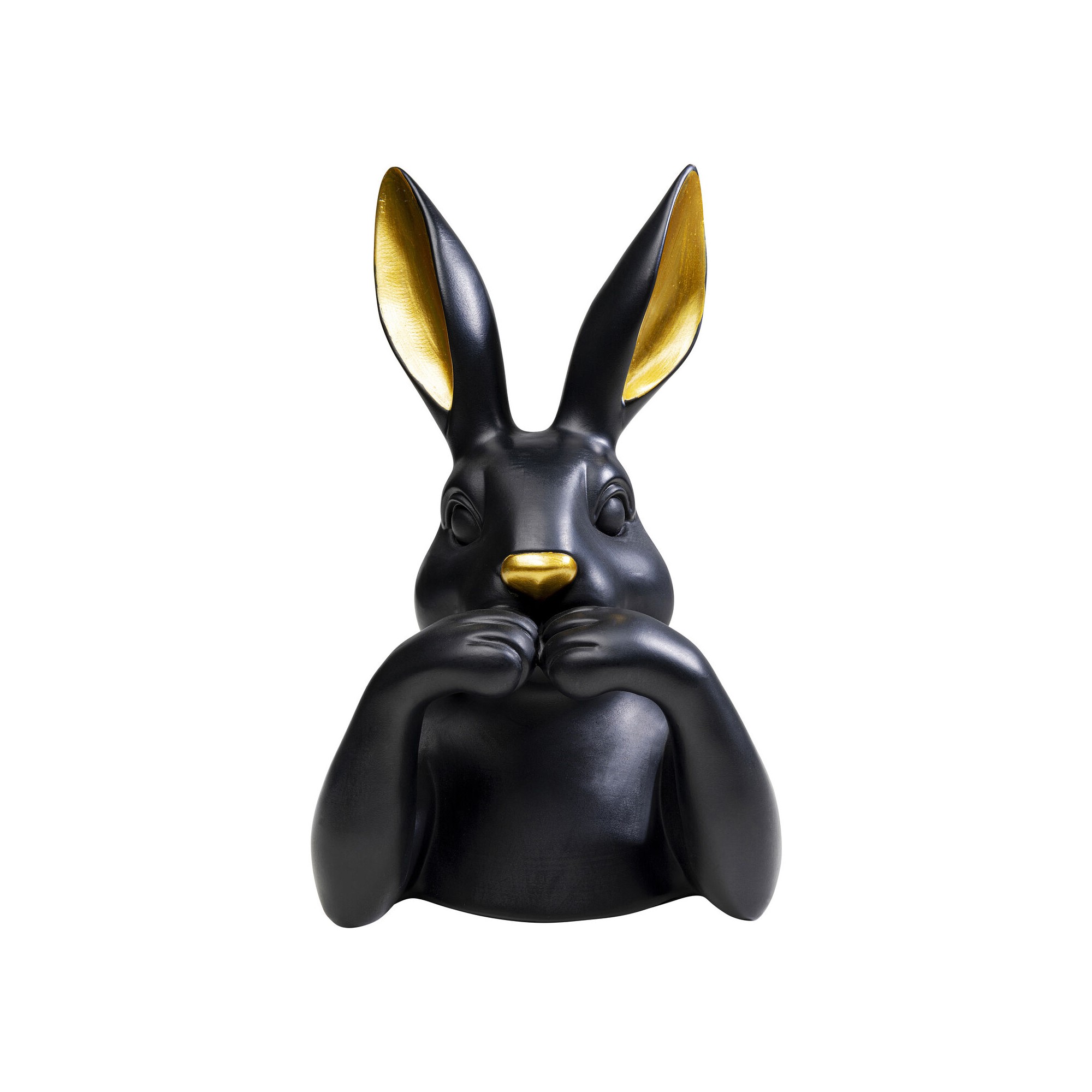 Déco buste lapin noir 31cm Kare Design