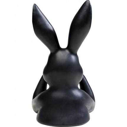 Déco buste lapin noir 31cm Kare Design