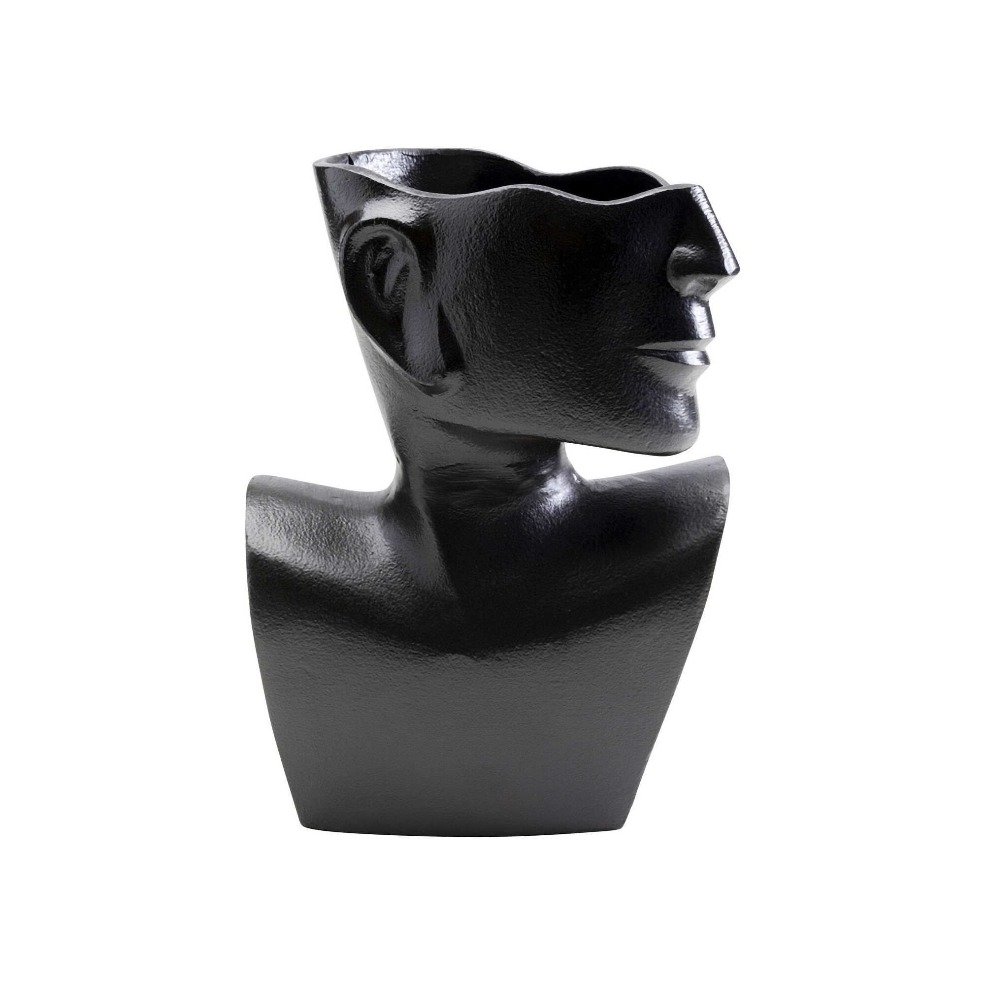 Vase Rostro Side noir 27cm