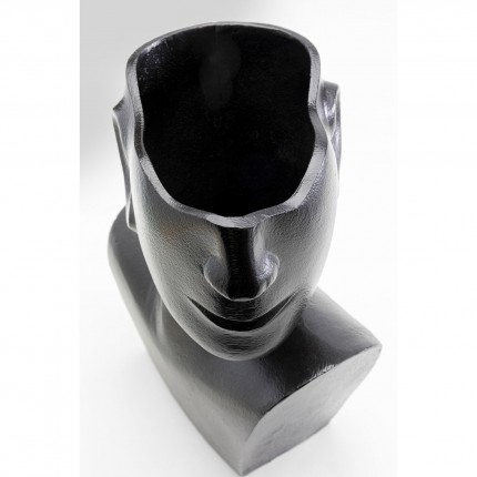 Vase Rostro profil noir 27cm Kare Design