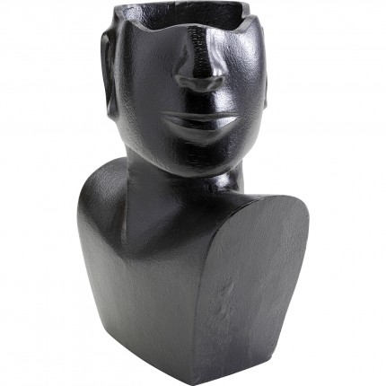 Vase Rostro profil noir 27cm Kare Design