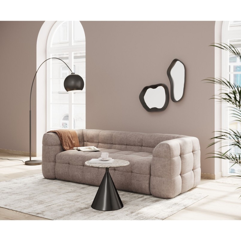 Lampadaire arc en acier noir mat - Lounge - Kare Design
