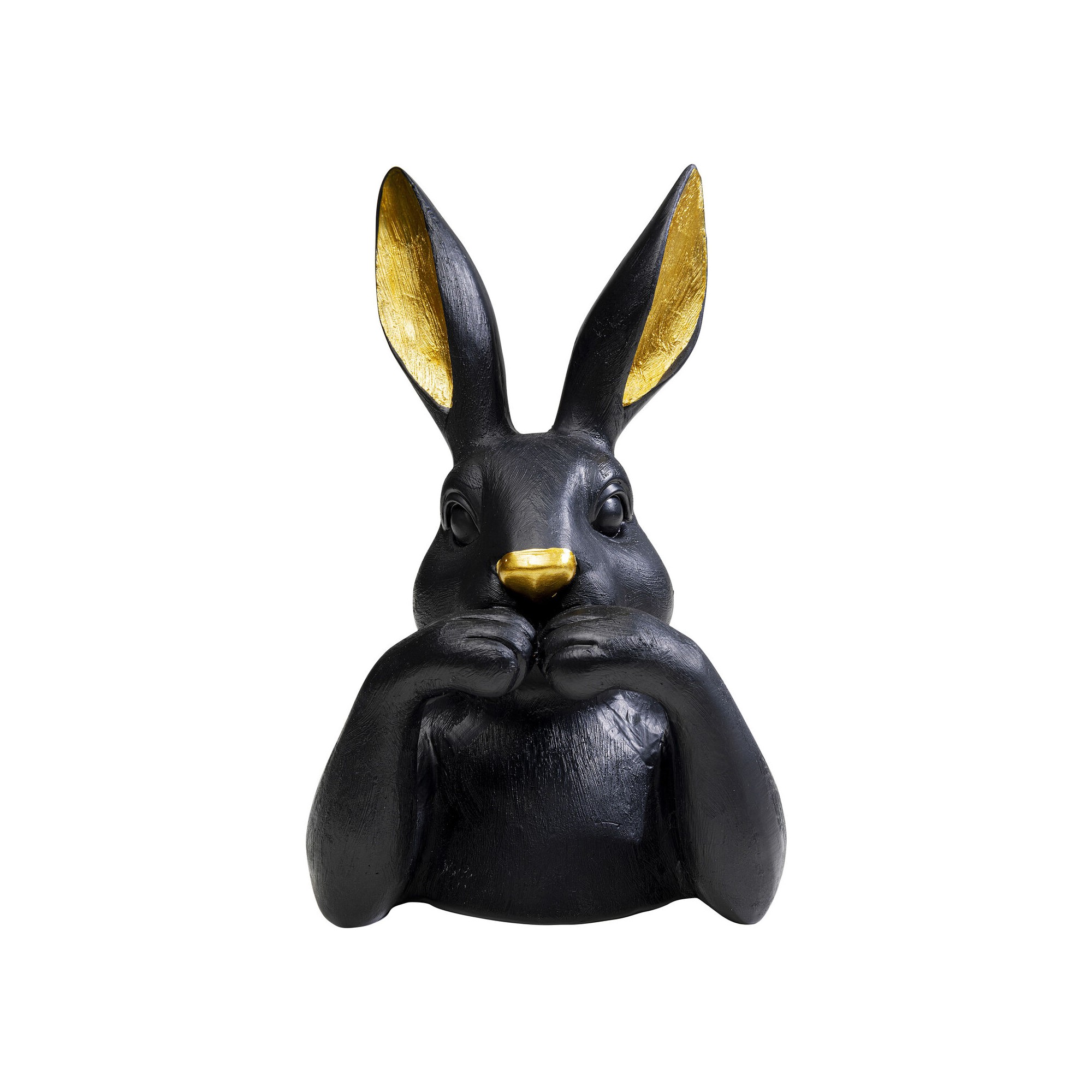 Déco buste lapin noir 23cm Kare Design