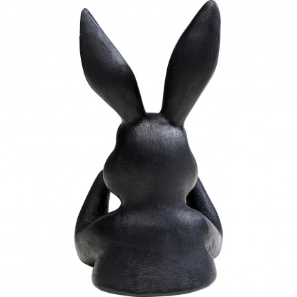 Déco buste lapin noir 23cm Kare Design