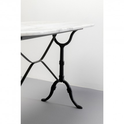Table Bistrot 120x60cm marbre blanc Kare Design