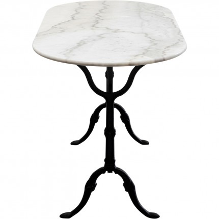 Table Bistrot 120x60cm marbre blanc Kare Design