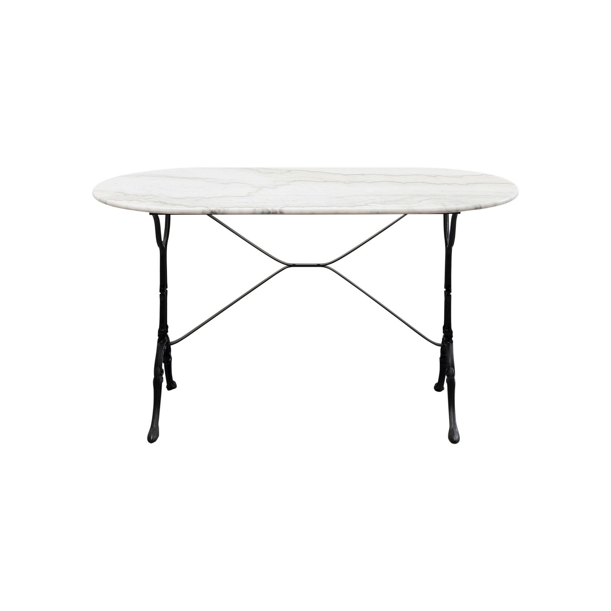 Table Bistrot 120x60cm marbre blanc Kare Design