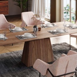 Table à manger à rallonge rectangle - Benvenuto - Kare Design