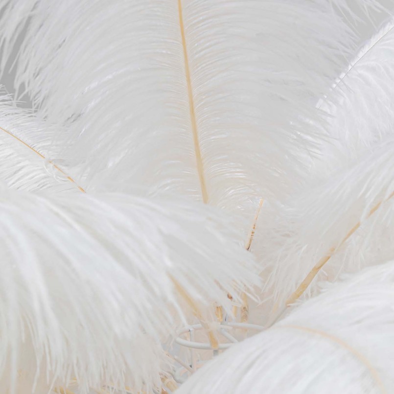 Lampadaire plumes blanches - Kare Design