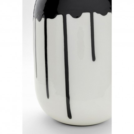 Vase Macchie 24cm noir et blanc Kare Design