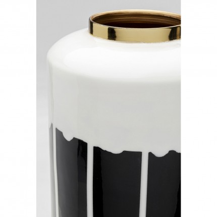 Vase Macchie 50cm noir et blanc Kare Design