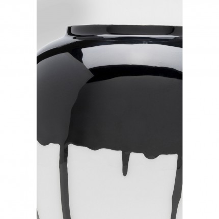 Vase Macchie 23cm noir et blanc Kare Design